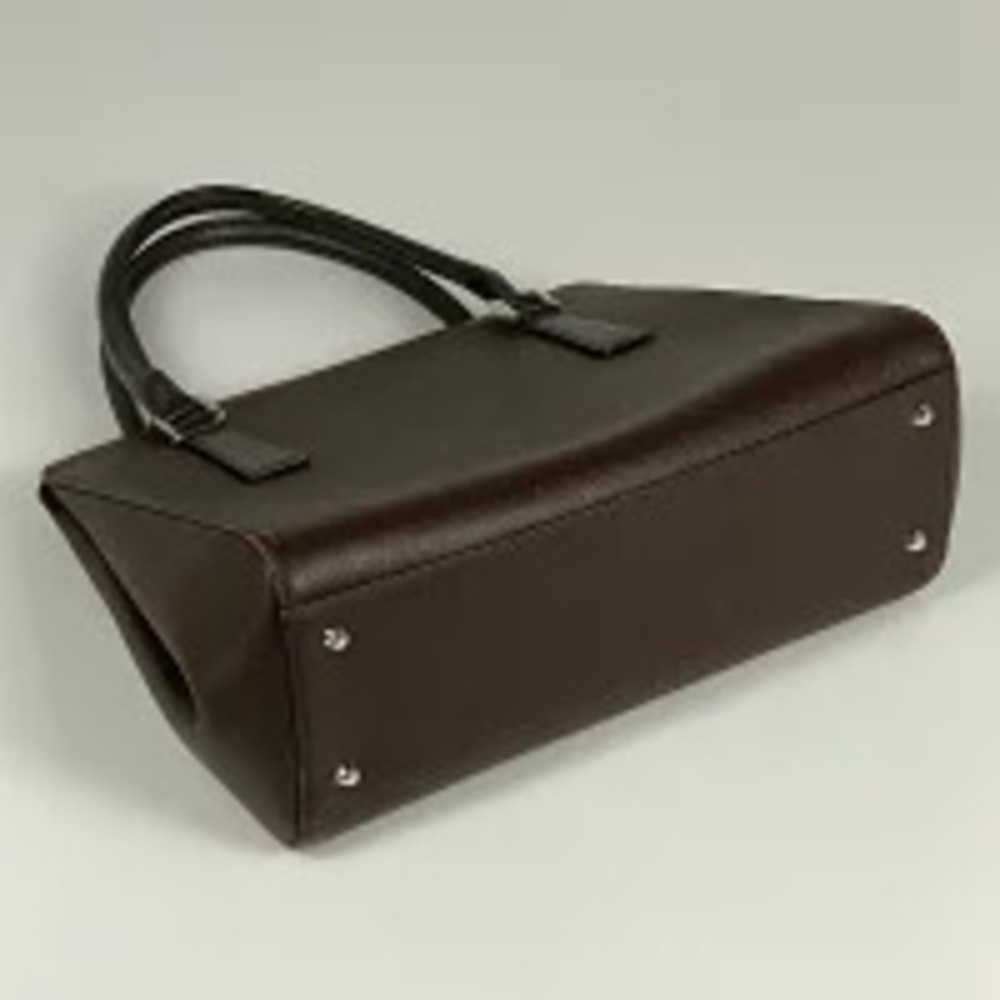 Burberry brown bag handbag leather tote Brown